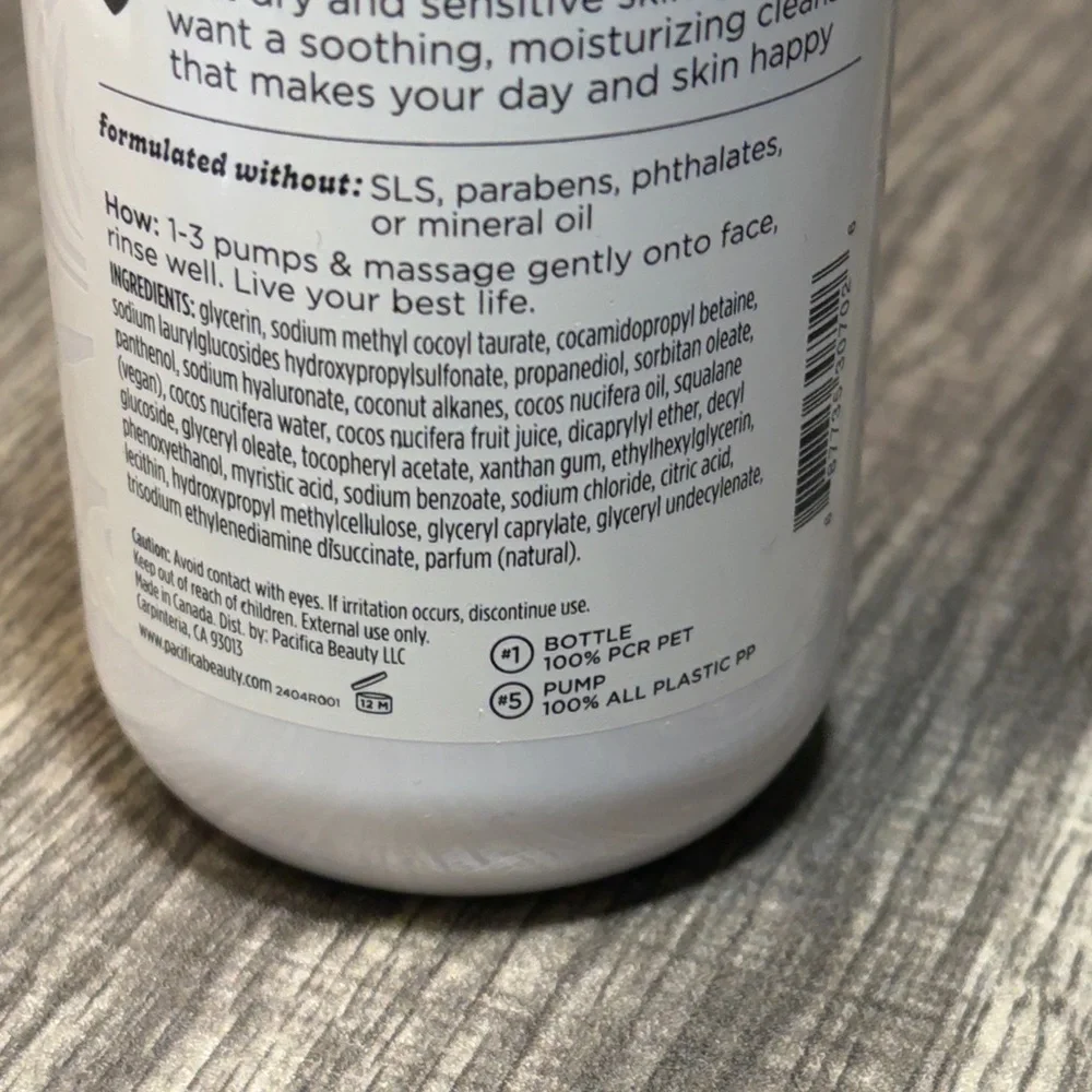 🍄5 for $35🍄 Pacifica Coconut Whip Cream Cleanser